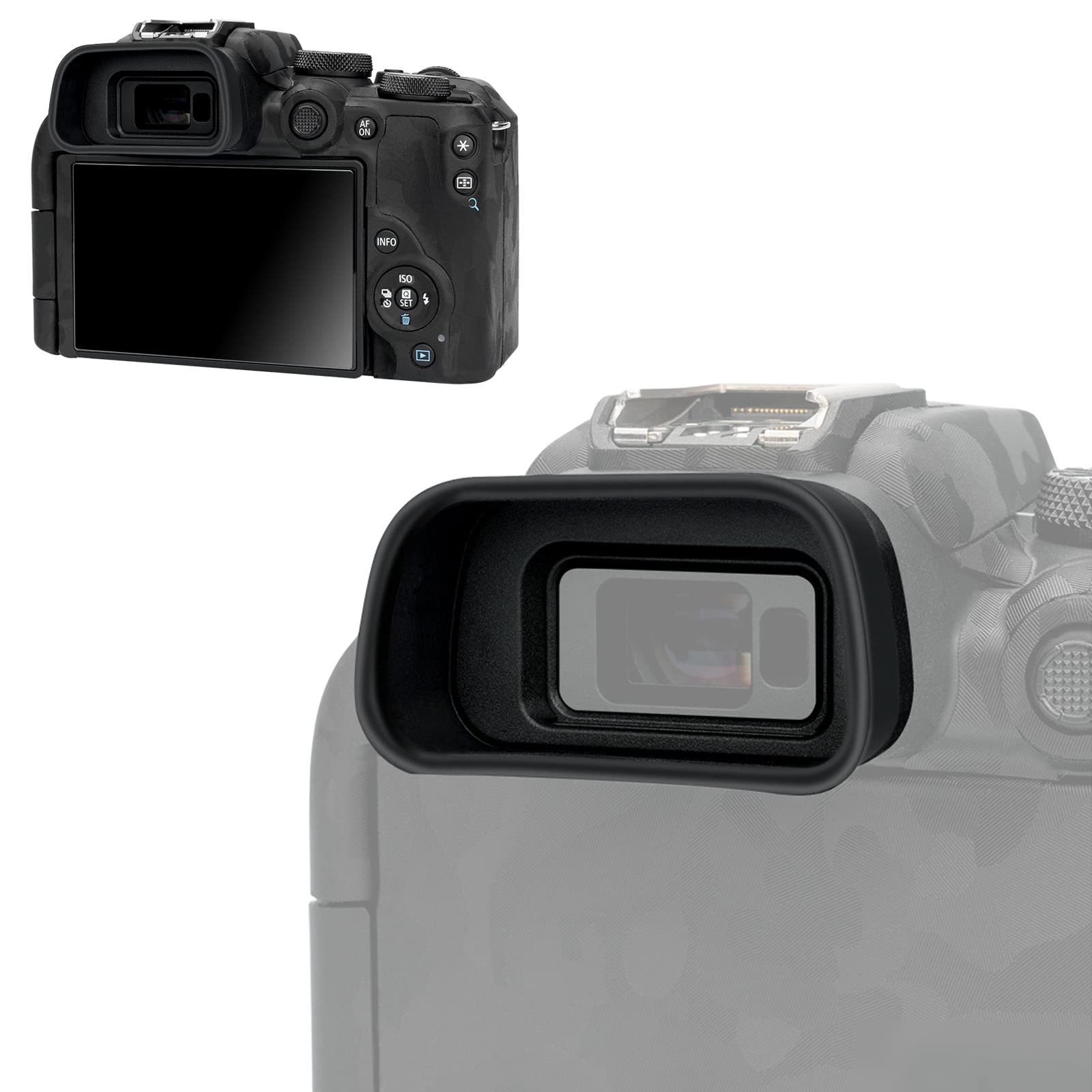 Ocular Extendido De Silicona Suave Para Canon EOS R10, Mejora La Visión Y Bloquea Luz Parásita