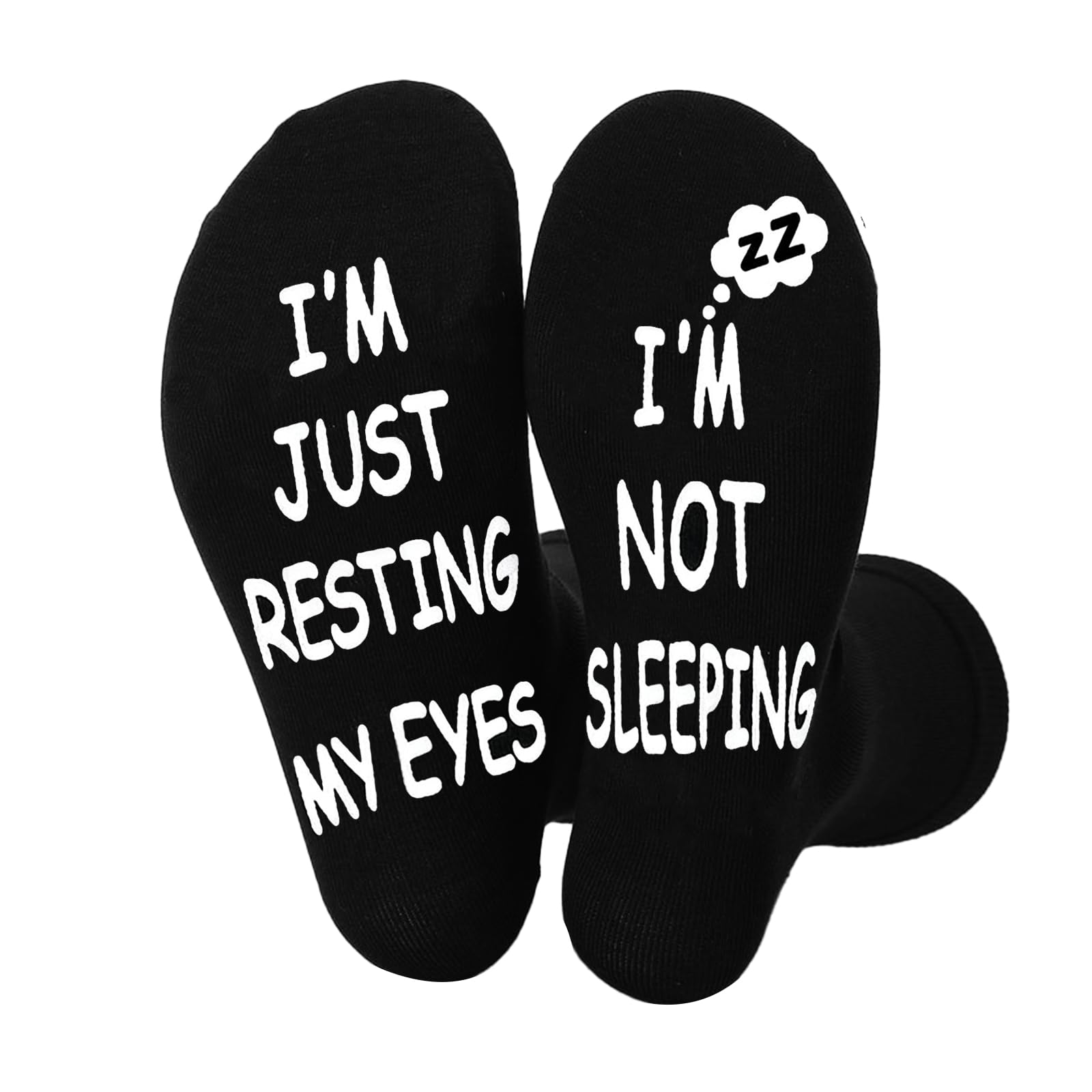 FNSIGHD Novelty Socks Gift for Men,Funny Medium Socks,with Letters Under The Socks,Durable,Non-slip Cotton Birthday & Father's Day Gifts for Grandad Husband Boyfriend from Daughter Son Wife(Black)