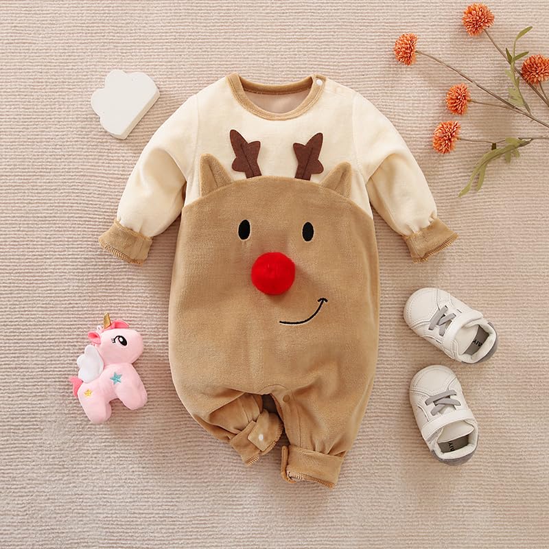 Disfraz Navideño Bebé Mameluco 9-12 Meses miniatura 2