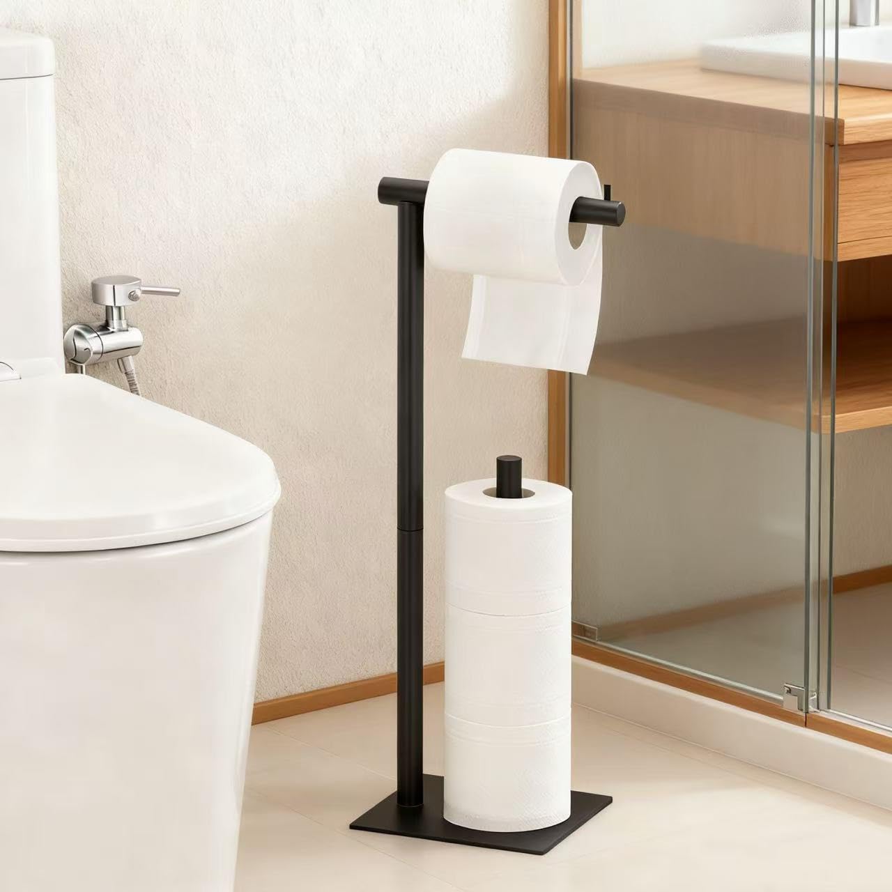 Amazon.co.jp: 自立式トイレットペーパーホルダー トイレットペーパー