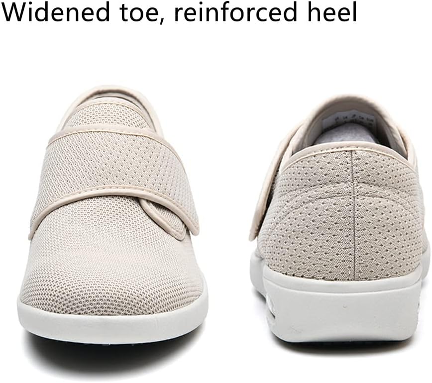Women's Diabetic Shoes Wide Width Edema Shoes Breathable Memory Foam Lightweight Walking Sneakers for Elderly Swollen Feet - Image 6