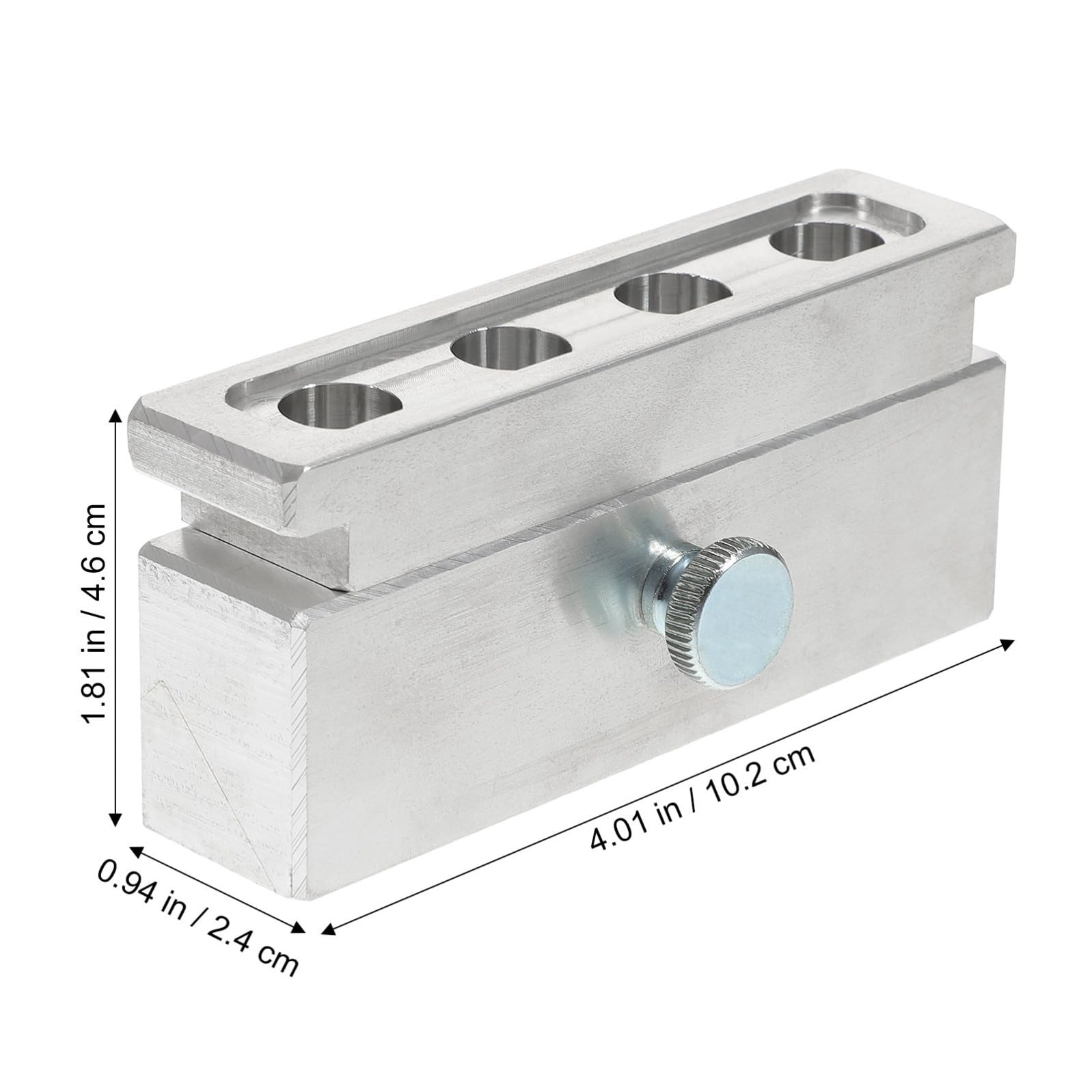 GALPADA Lippenstiftform 4 loch aus Aluminiumlegierung Silber für Lippenstiftherstellung und Selbstgemacht Lipgloss Leicht zu Entformen Tragbar