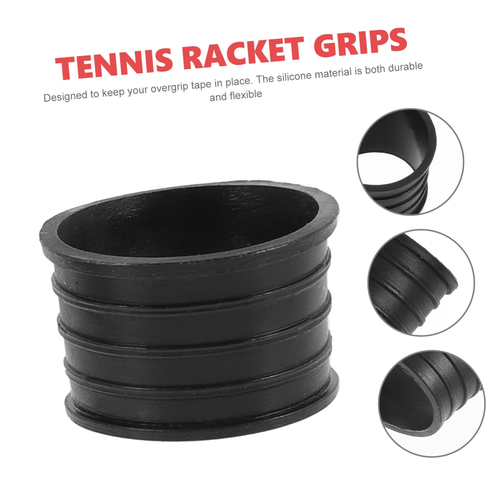 INOOMP 75pezzi Overgrip per Racchette Tennis e Badminton Assorbenti Grip Antiscivolo per Giocatori Kit e Rosso