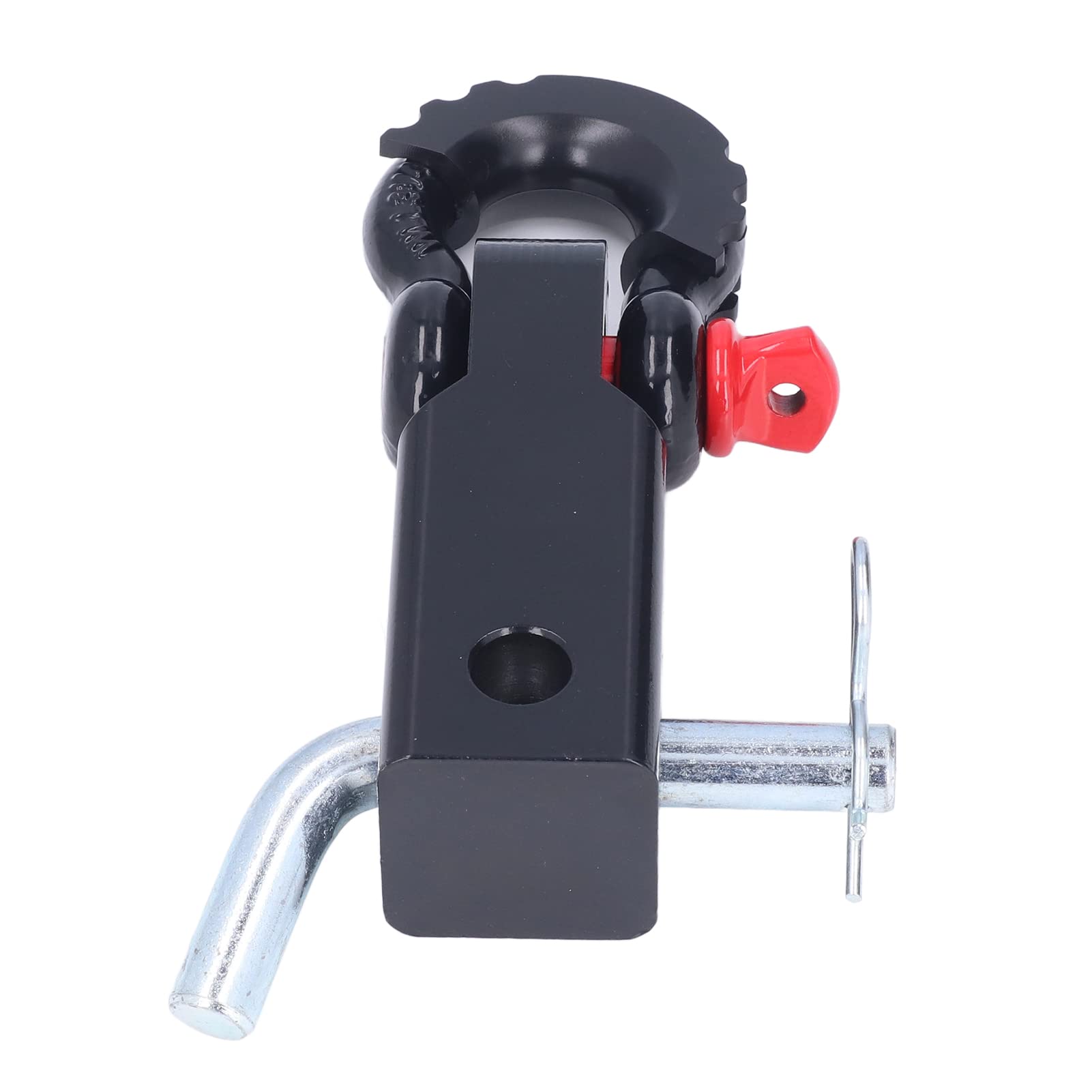 Enganche de Remolque con Montaje de Grillete, Receptor de Enganche de Grillete Resistente a la Corrosión de 2 Pulgadas con Capacidad de Tracción Fuerte para Automóviles, Camiones, Jeeps(negro)