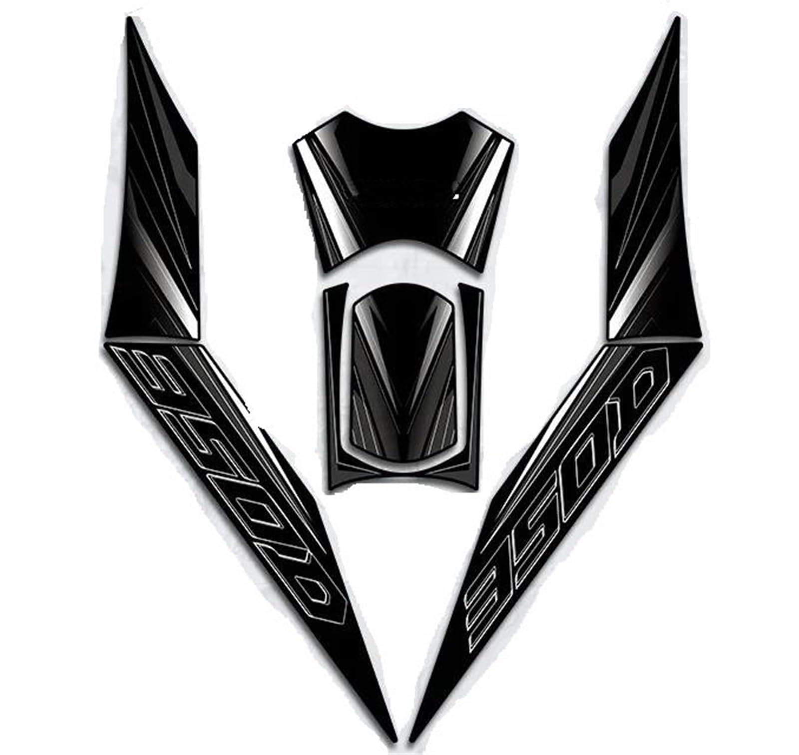 Ysdsls Color6 For Zontes 350D 350 D Tank Pad Gas Traction Pads Fuel Grips Side Decorative Stickers Protector Decal(Color6)