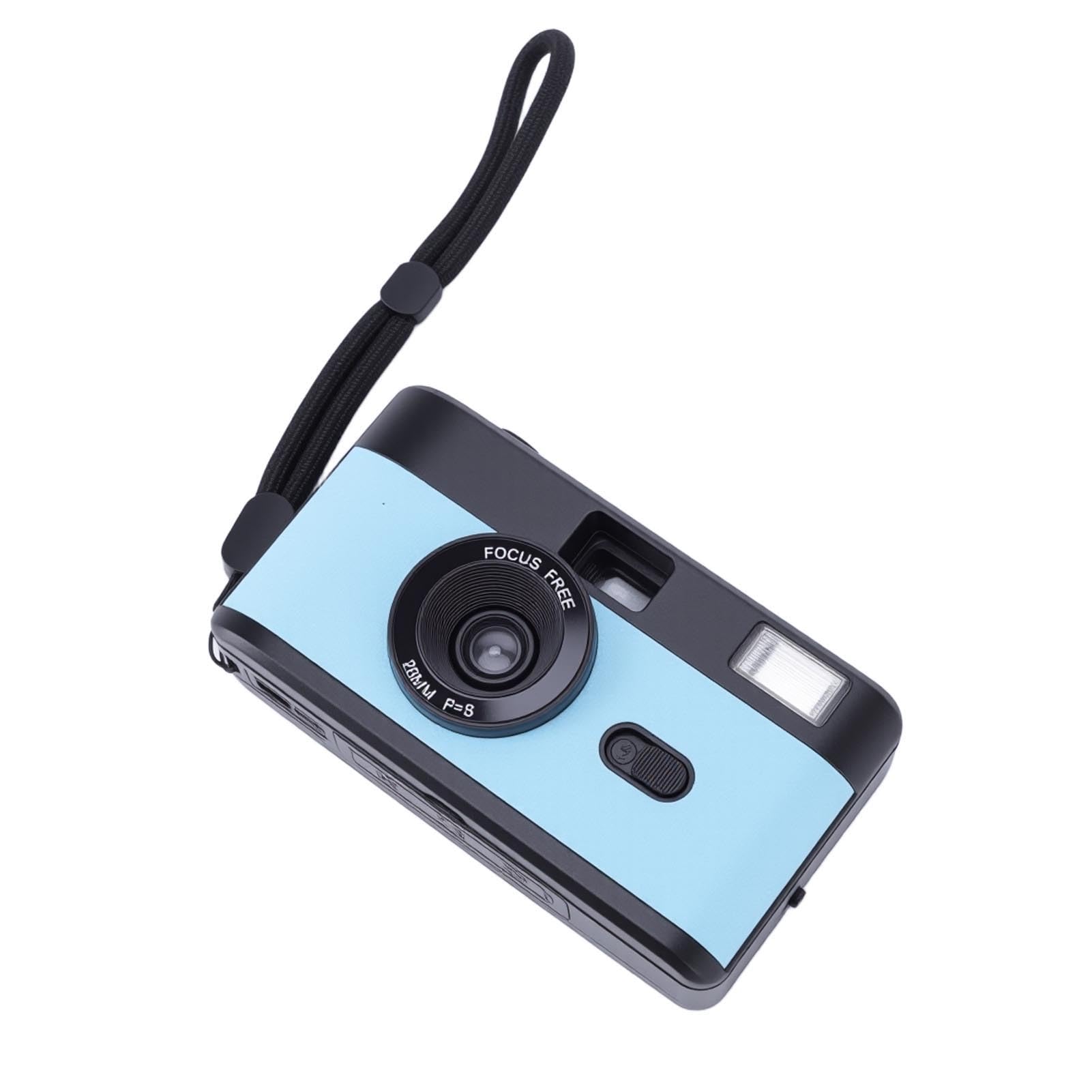 Socobeta Fotocamera a Pellicola da 35 Mm, Fotocamera a Pellicola retrò con Obiettivo 28 Mm F/8, Design Riutilizzabile per la Fotografia Nostalgica, Materiale ABS con 27 Pellicole a Colori (#1)