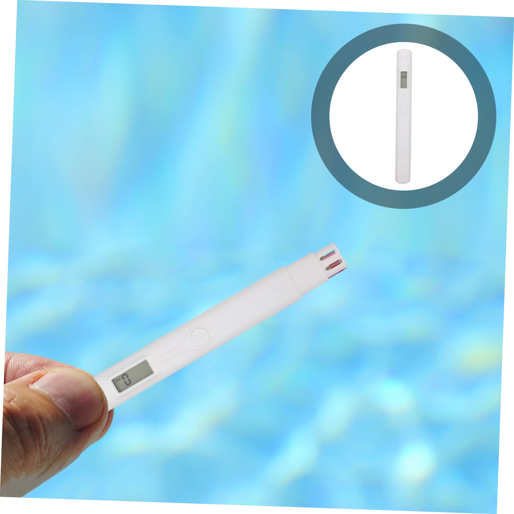 ULTECHNOVO 3 Stück Wasserteststift Wasserqualitätstester Zubehör Wassertestwerkzeug E Tool Digitaler Wassertester Digitaler Poolwassertester Wasserreinheitstester Ph Wassertester Kunststoff