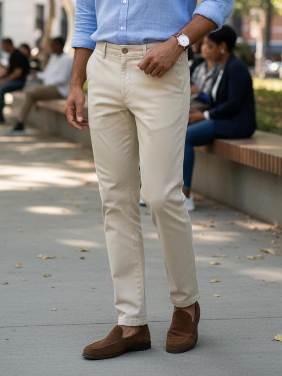 Calça Sarja Masculina Slim Fit Esporte Fino com Elastano Confortável Calça Sarja Masculina Slim Fit Esporte Fino com Elastano Confortável