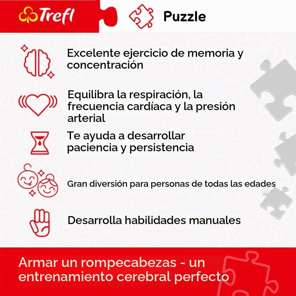 Trefl, Puzzle, Viaje por Europa, de 4000 Piezas, Adultos y niños a Partir de 15 años