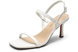 Zapatos altos de mujer con tiras, abiertos en la puntera, sin espalda...