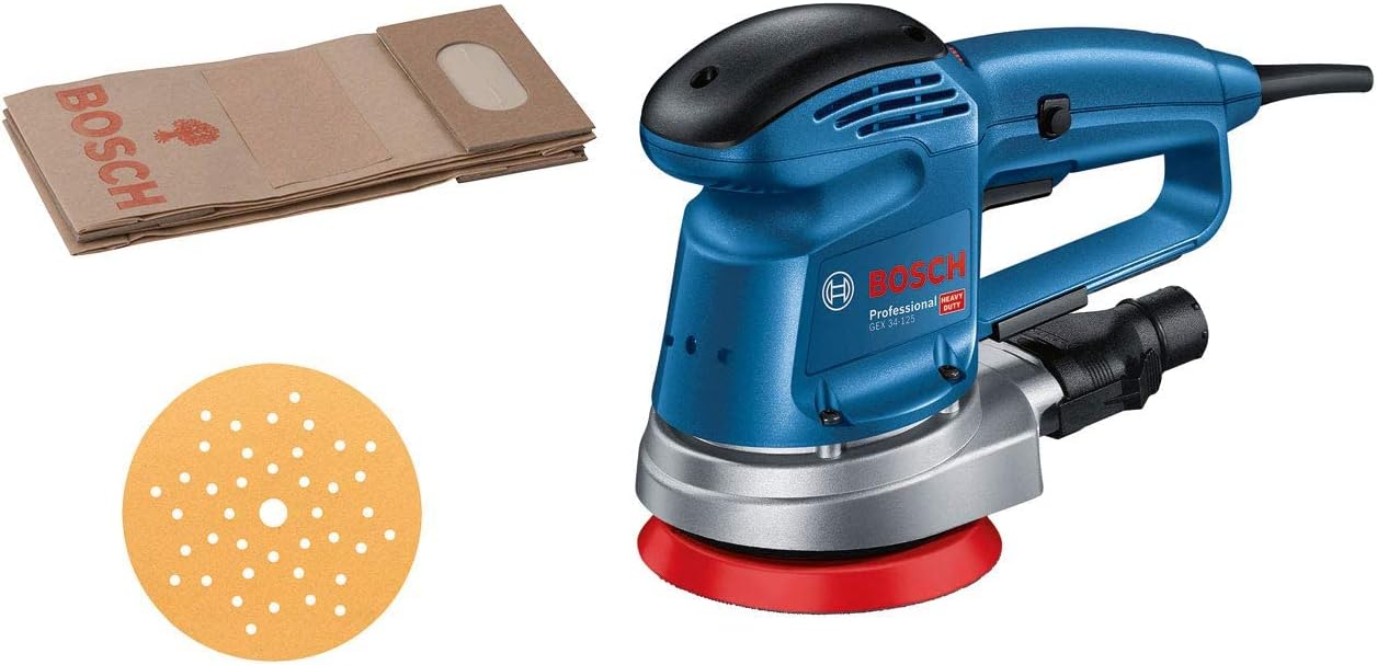 8-Loch Schleifteller 125 Mm – Passend Für Makita BO5041, Bosch U.a. – Klettverschluss, Ersatzpad Für Exzenterschleifer