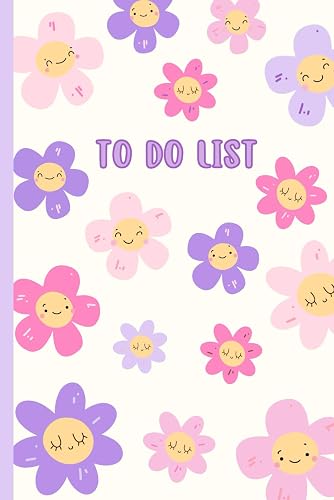 To do List: Cute flower notebook. Stay organised to do list book. 100 Pages.