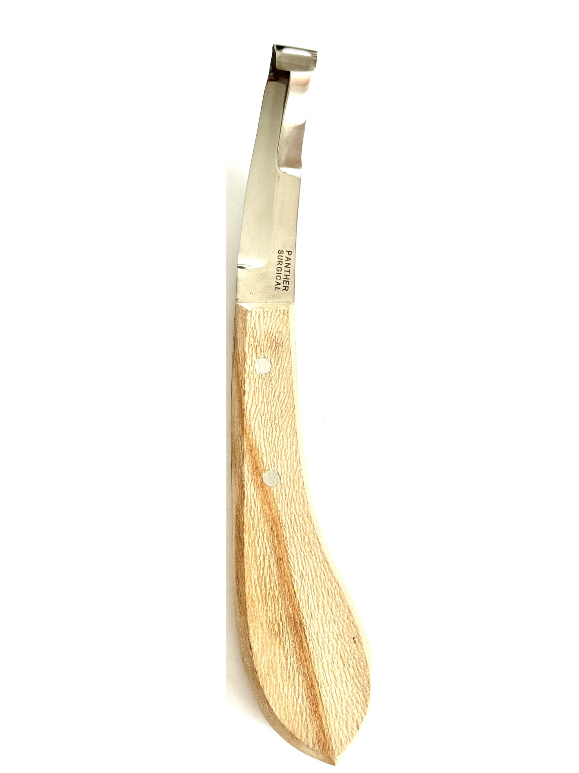 Wooden Handle Sharp Hoof Knife Straight Stainless Steel 20cm Horse Hoof Cutters