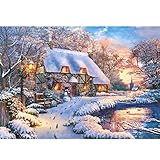 Puzzlefläche: 470x330mm Castorland CSB53278 B-53278-Winter Cottage Puzzle 500 Teile, Bunt