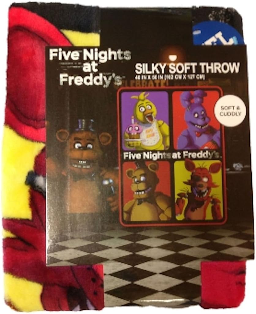 Five Nights at Freddy's Silky Soft Throw Blanket
