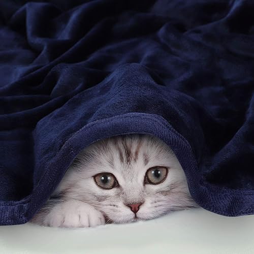 Miniatura 5 de PiccoCasa Manta de franela de forro polar, suave, ligera y cálida para todas las estaciones, dobladillo ancho, lujosa y cómoda, decorativa para