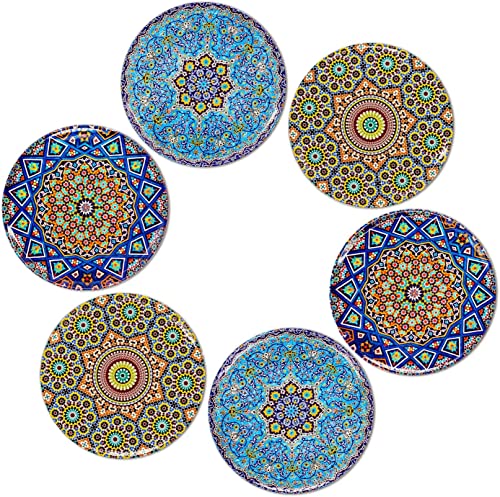 BOHORIA® Premium Design Dessous de Verre Soucoupe Café Thé Cadeau Verre Boho Orient Mandala Orient (Mosaique) Cover