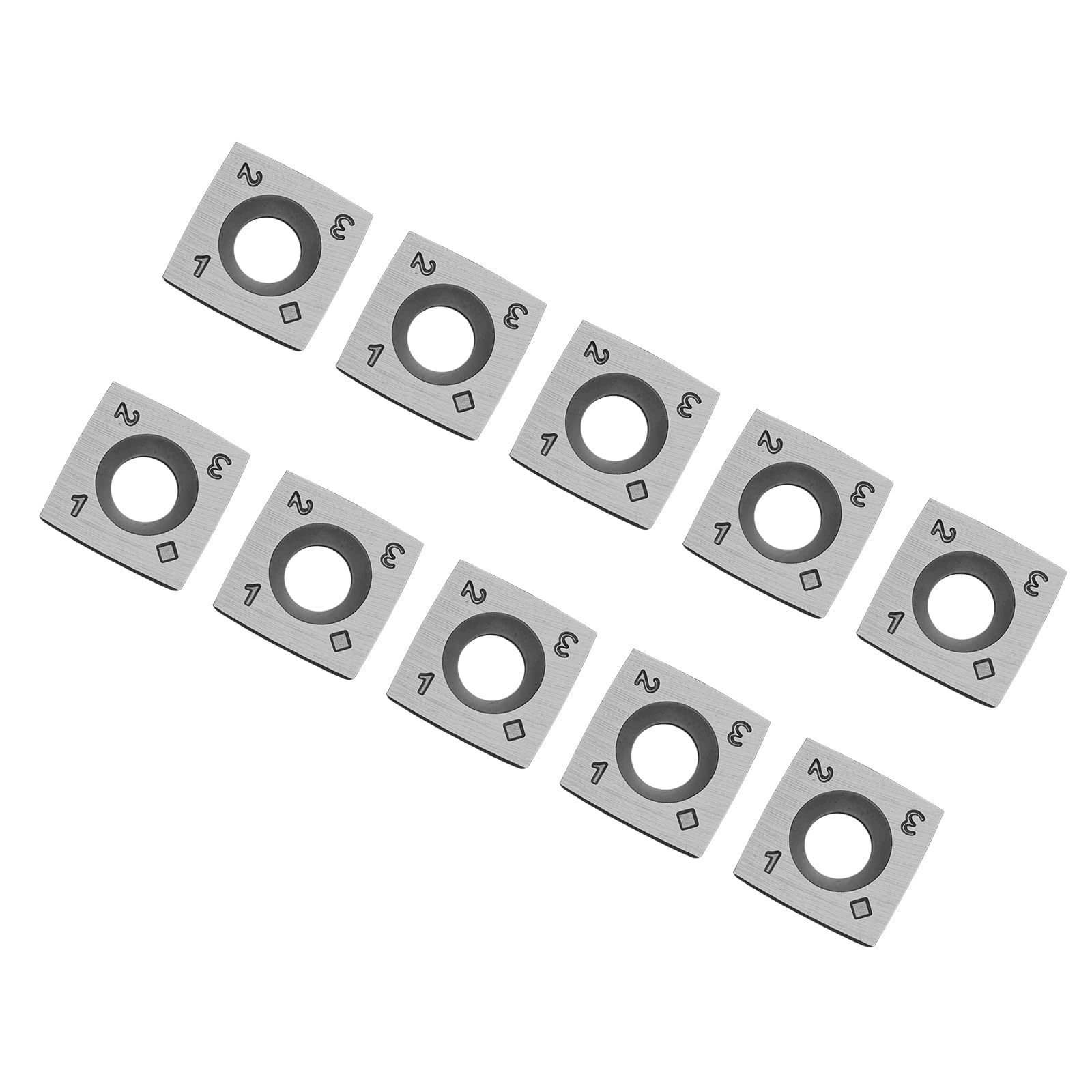 DONGGUA 10pcs 15x15x2.5mm R150 Carbide Inserts Knife for Spiral Cutterhead and Ci1-R4 Easy Wood Woodturning Tool