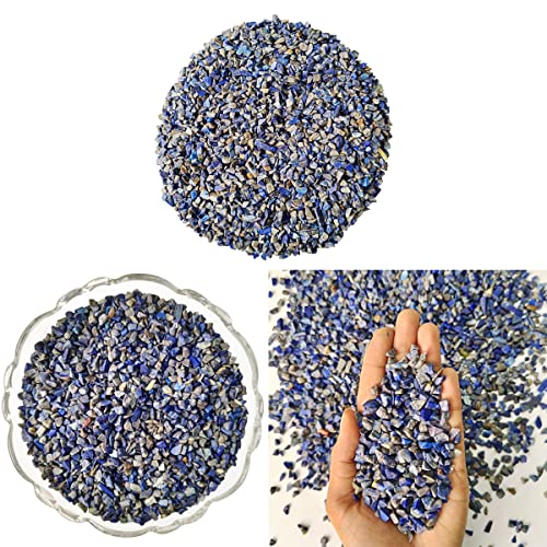 Image of Healing Crystal Chips for Vastu Natural Lapis Lazuli Chips Stone 50 Gm Lapis Lazuli Crystal Stone Chips Dust Raw Rough Stone for Reiki Healing Meditation