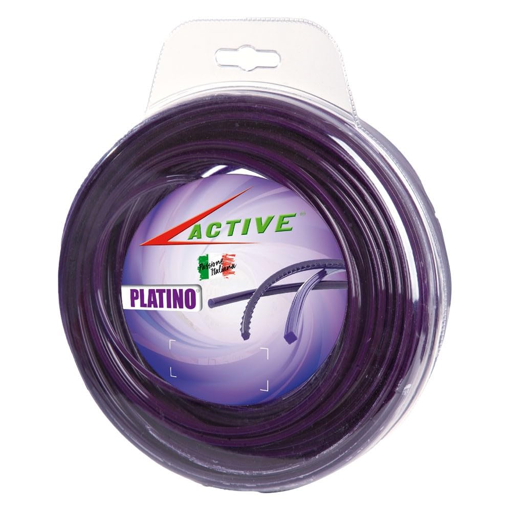 Hilo de desbrozadora activo – Hilo de repuesto cuadrado 4,0 mm 0,5 kg – 30 metros