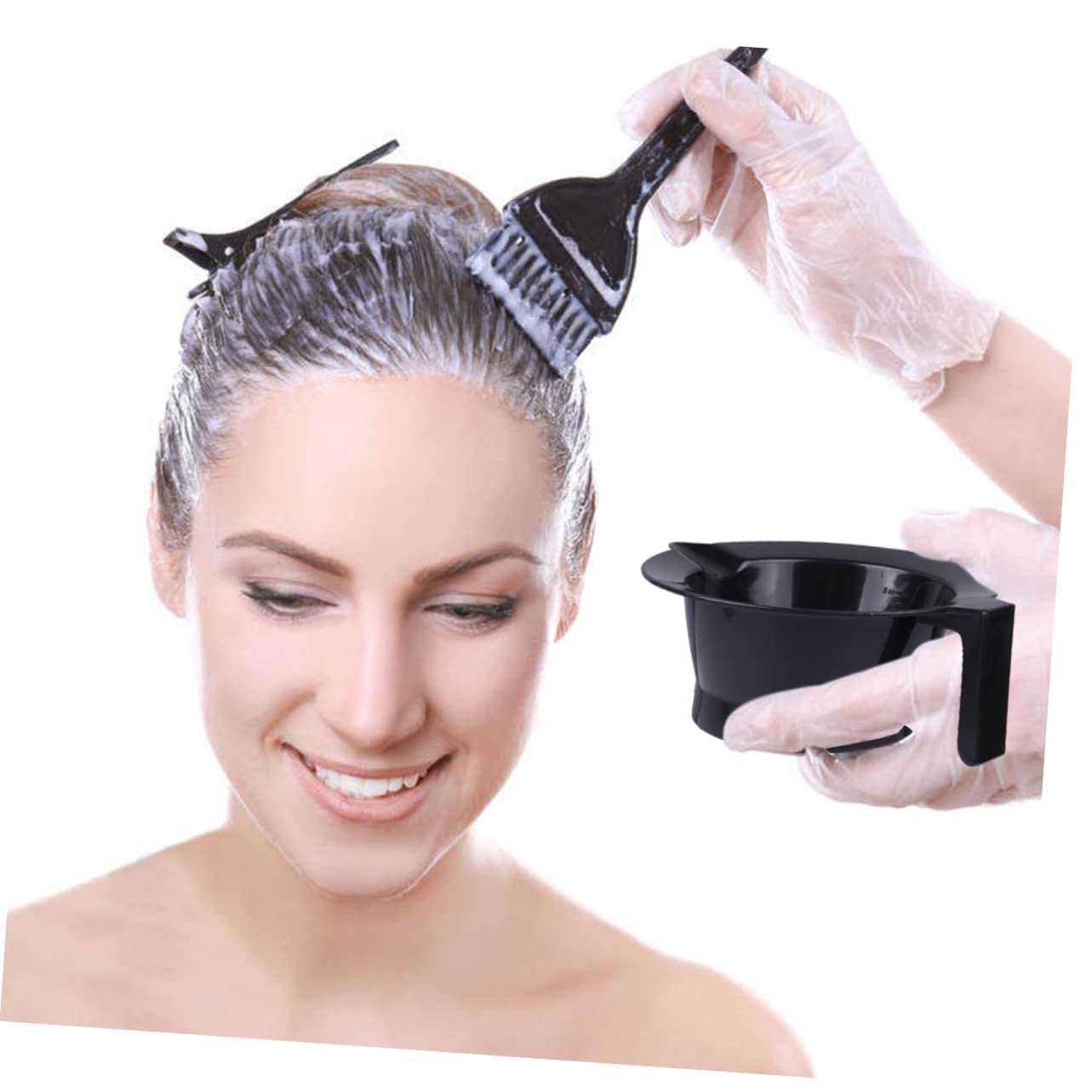 FRCOLOR 24 Stück Haarschüssel Friseur Tönungsschüsseln Schwarze Haarfärbe Werkzeugschüsseln