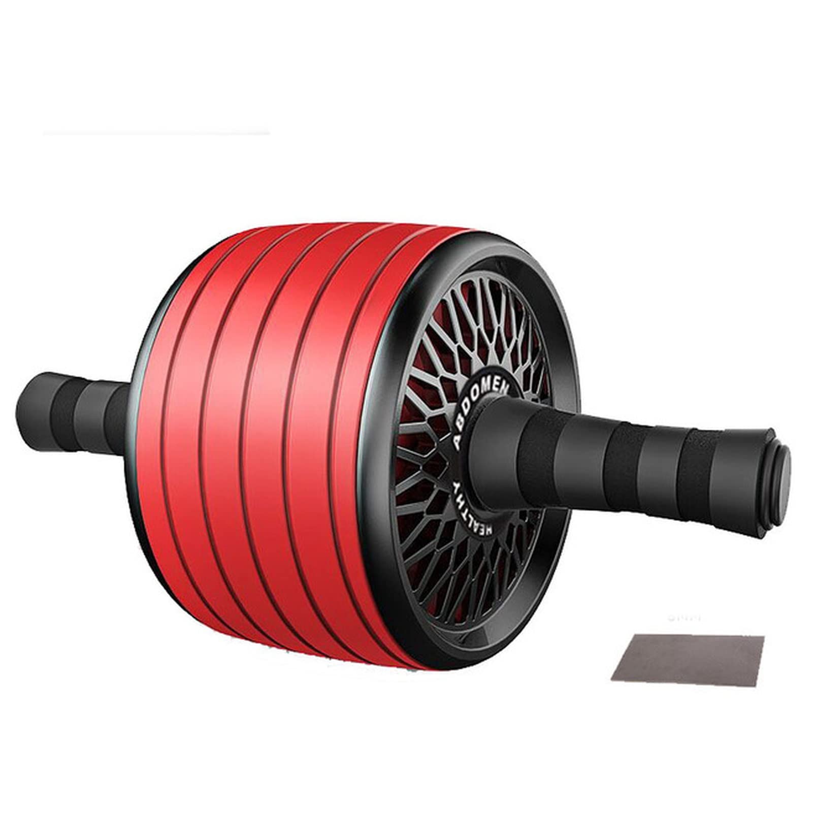 Rueda De Abdominales Sin Ruido Rodillo AB de la Rueda Abdominal con la Cintura del Brazo Ejercicio del Gimnasio del Gimnasio Tainer Rueda De Abdominales Fitness(Red)
