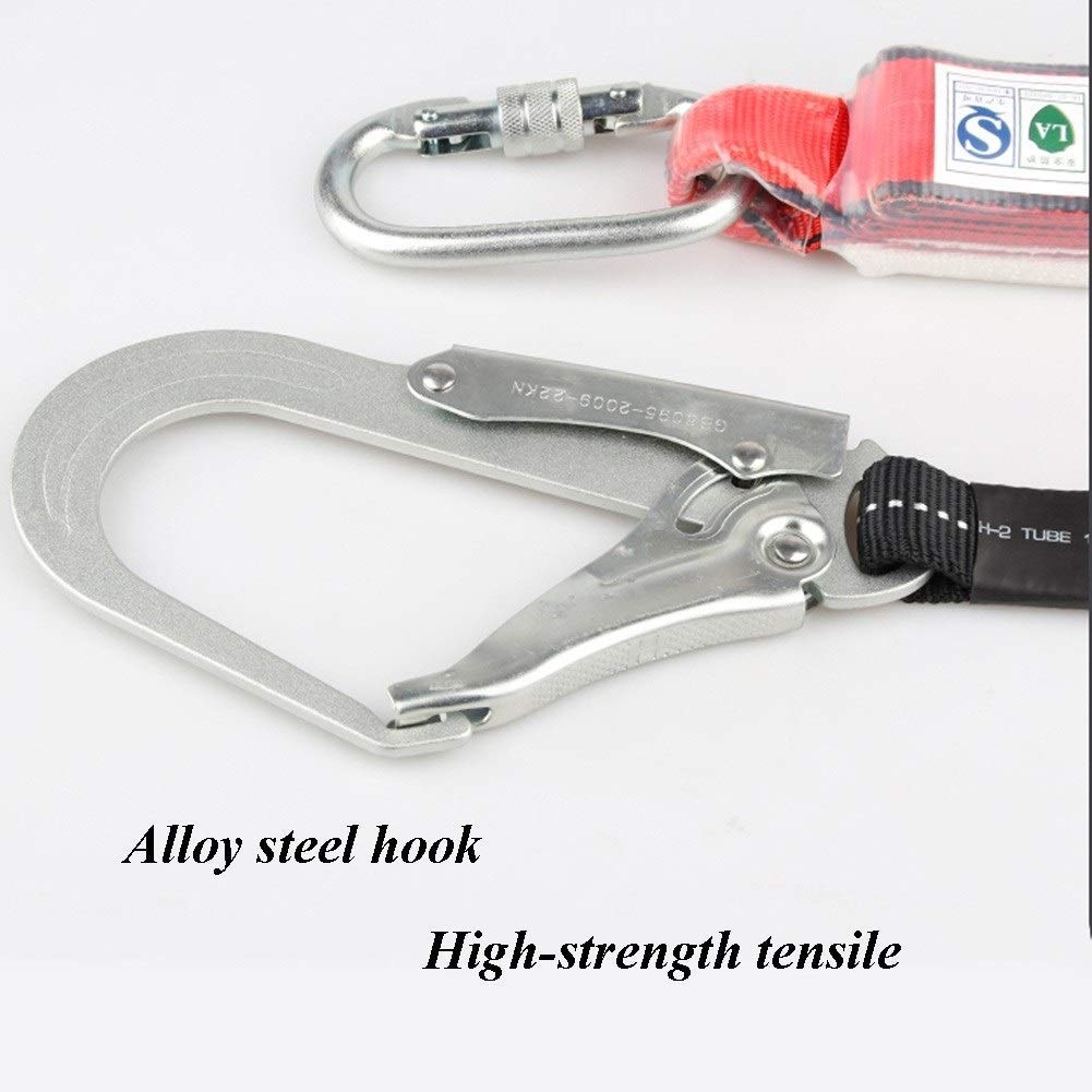 arnés de Seguridad para Trabajos en Altura, Arnés de Escalada Medio Cuerpo, cinturón Seguridad Ajustable, protección contra caídas for Trabajos aéreos, montañismo, Color Negro