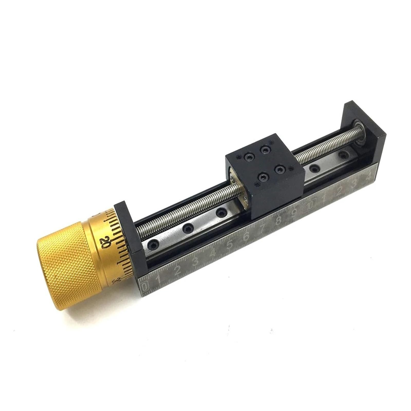 Guida lineare, Volantino Di Tipo T Tavolo Scorrevole Corsa 50~300mm Mini Modulo Lineare Manuale Passo 1-12mm Guida Linea For Stampante 3D CNC(250mm Stroke,1mm Pitch)