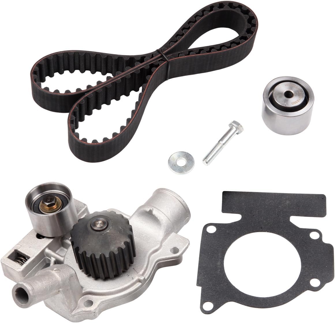 SCITOO TBK4125 Timing Belt Water Pump Kit 1992-1996 For Ford Escort,1992-1996 For Mercury Tracer 1.9L