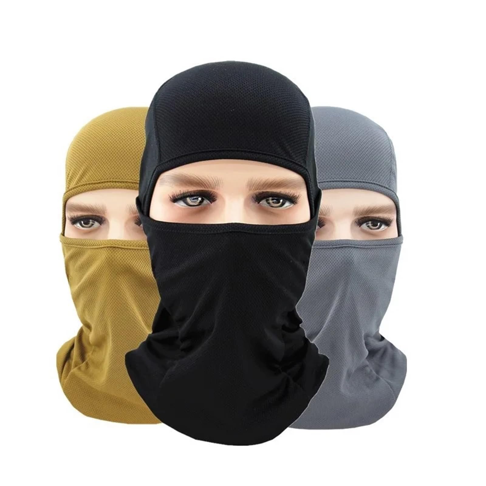 Lot de 2 Masques Ski Coupe-Vent for Homme et Femme, Protection intégrale du Visage Cou pour Sports Ski Extérieur