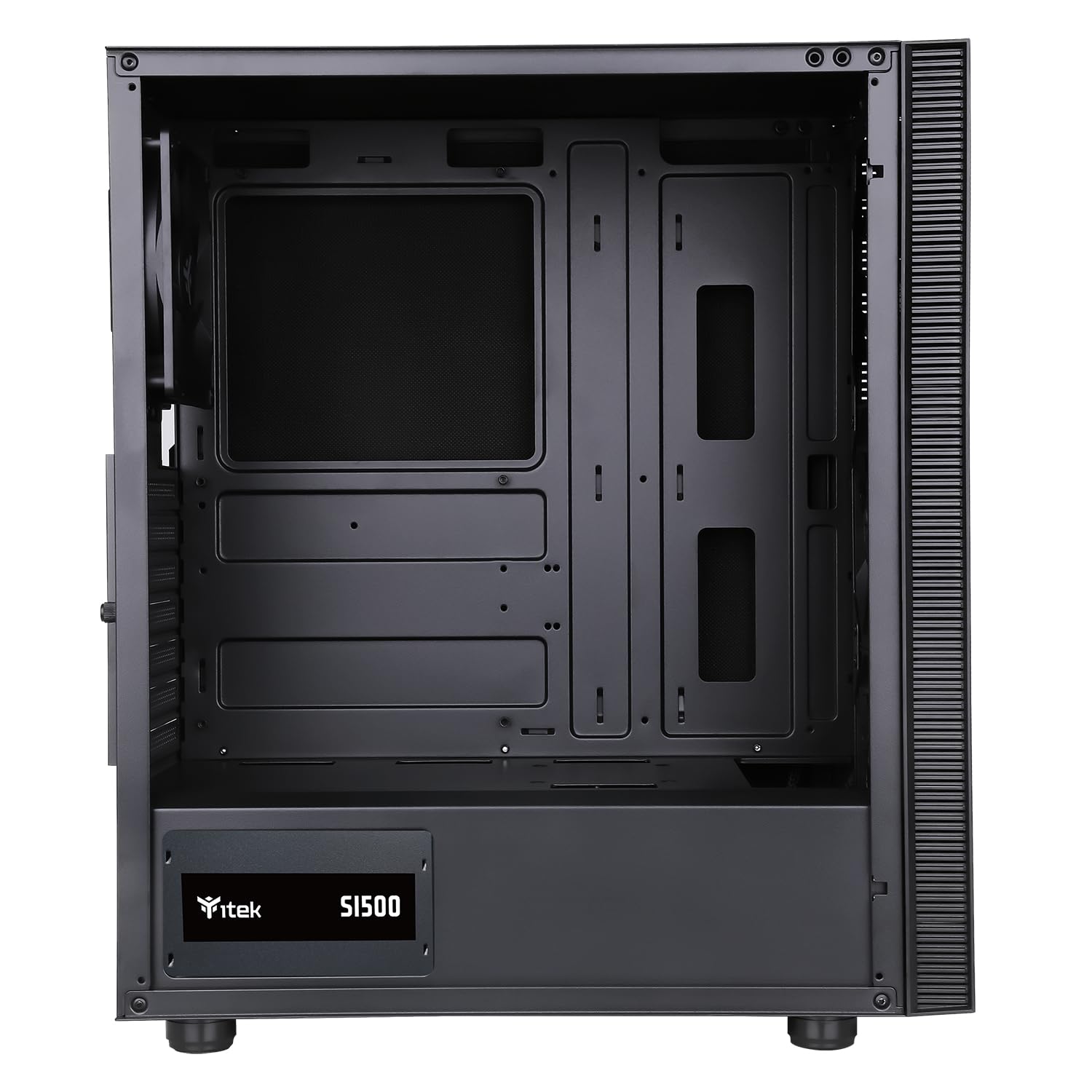 Itek Case SYLENT 03NP - Silent Middle Tower con PSU 500W 80+ Eff. - 2xUSB3-3x12cm fan - rivest. Fonoassorbente