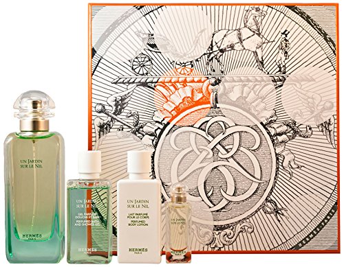 Un Jardin Sur Le Nil Coffret: Eau De Toilette Spray 100ml/3.3oz + Eau De Toilette Miniature 7.5ml/0.25oz + Body Lotion 4