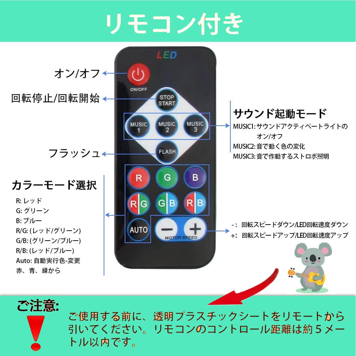 Amazon.co.jp: ミラーボール ステージライト ディスコライト LED