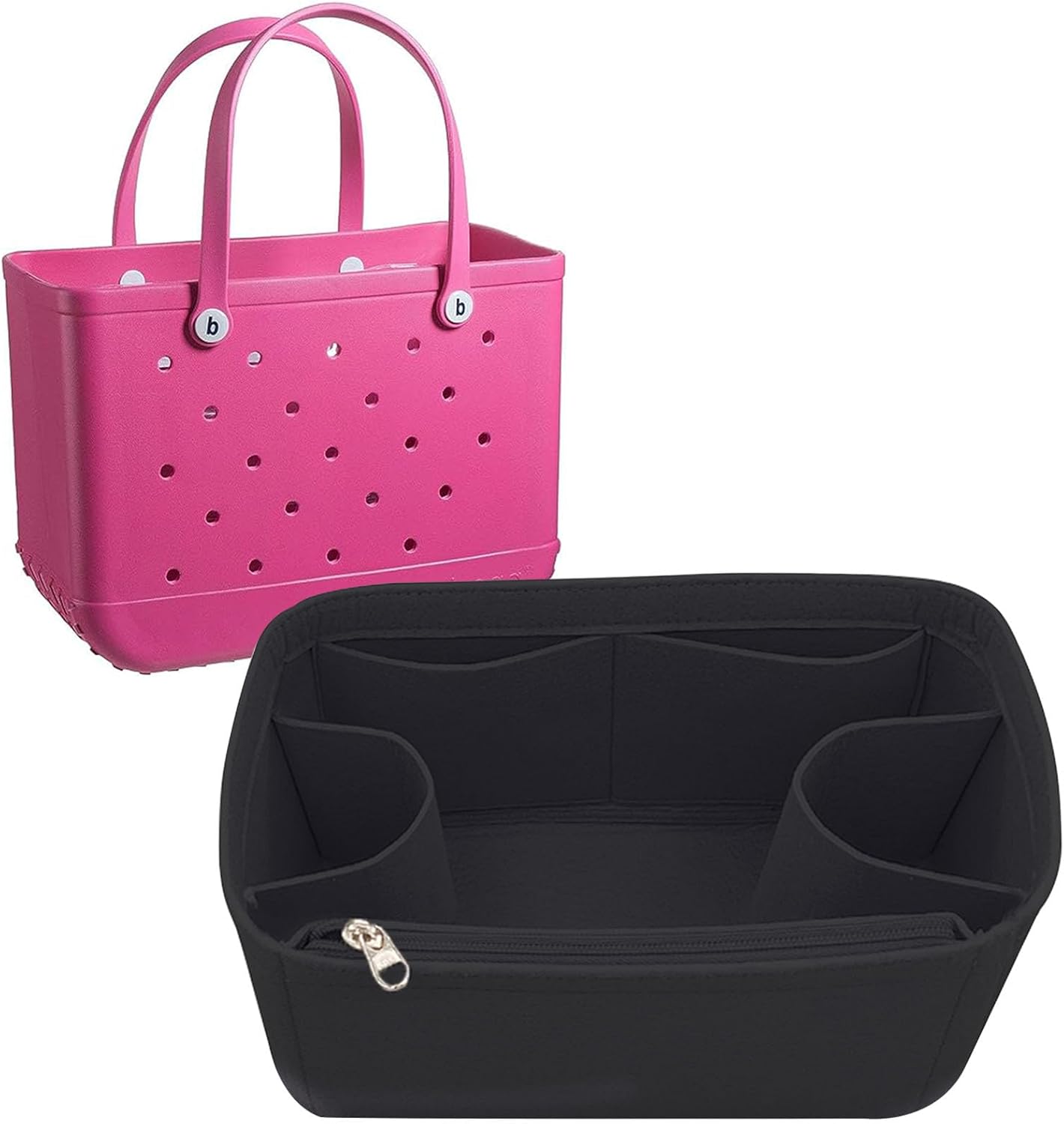 Tote Bag Insert Bogg Bag Organizer Rubber Beach Bag Organizer For