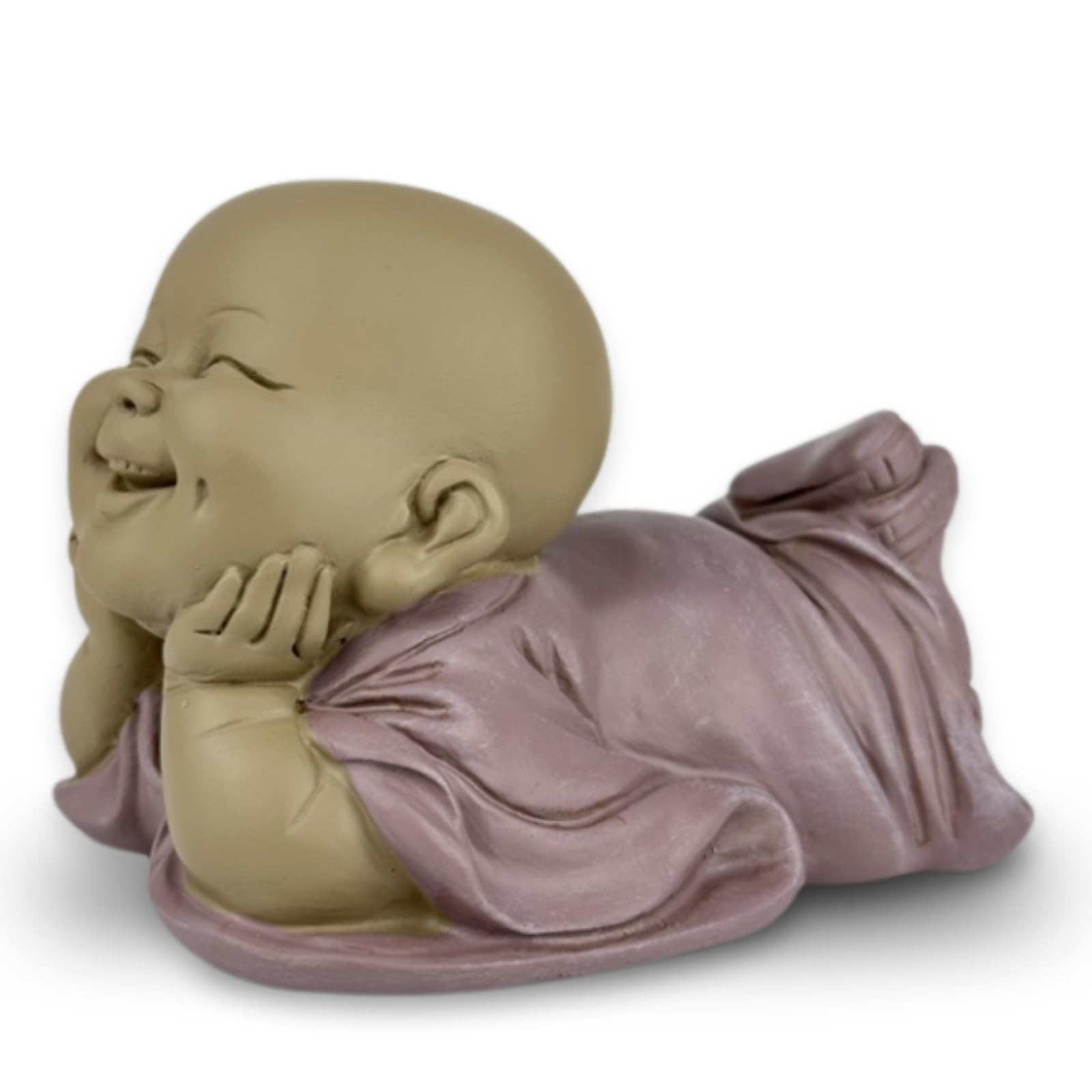 Zen'Light Baby Bonze Dreamer Figurine – Adorable Spiritual Presence to Light Up Your Space – Charming Lucky Charm for a Touch of Serenity – Zen Atmosphere Idea – H 8.5 cm