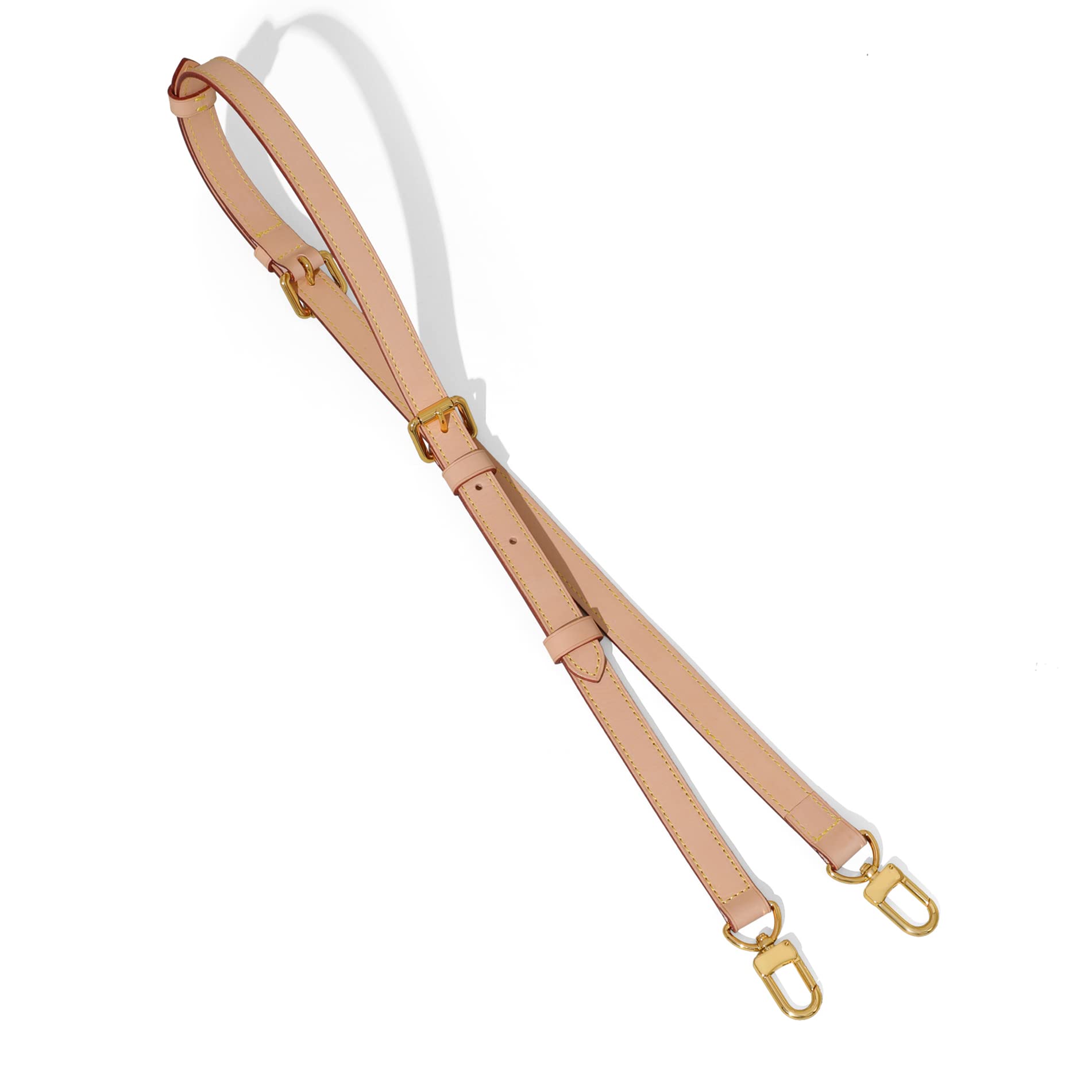 DoxoDoxo Vachetta Leather Replacement Crossbody Bag Strap,Fit for L Speedy 25 30 35 40 More