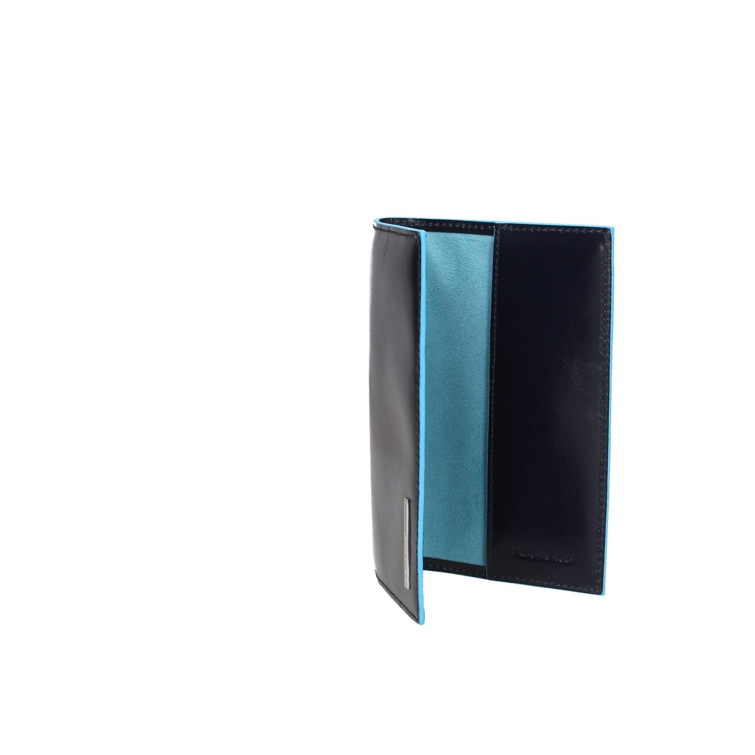 PIQUADRO - Porta Passaporto 9 cm Blue Square in Pelle - Unisex - Blu Notte | Formato viaggio, Elegante e Professionale, Compatto, Trasferte