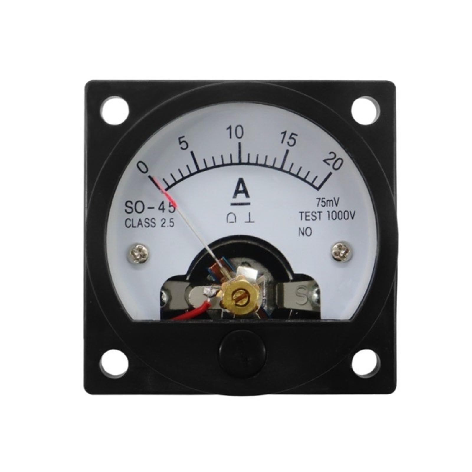 Ampèremètre DC SO-45 10A évitez les surcharges de circuit avec ce cadran à pointeau