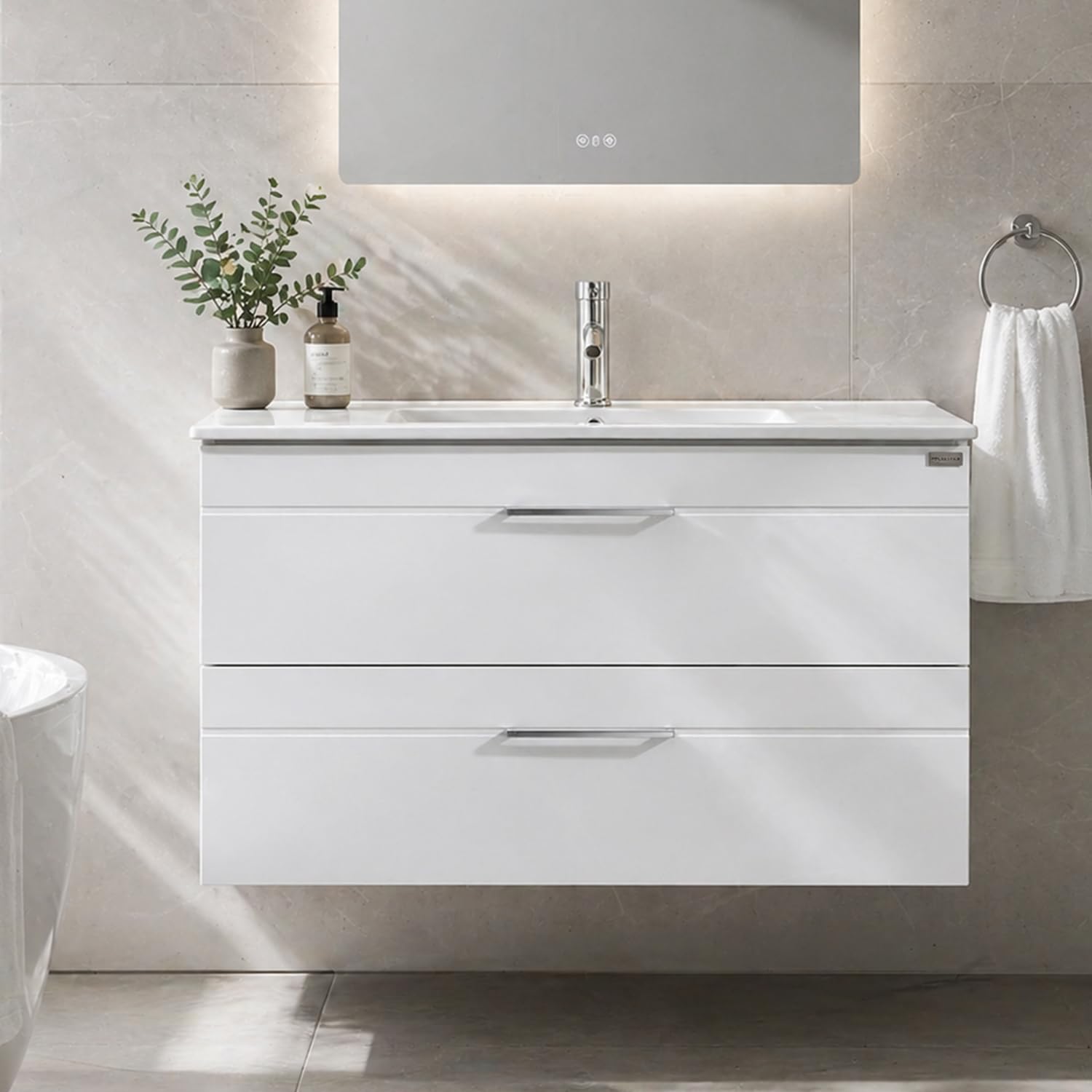 wonline 36 Wall Mounted Bathroom Vanity Set