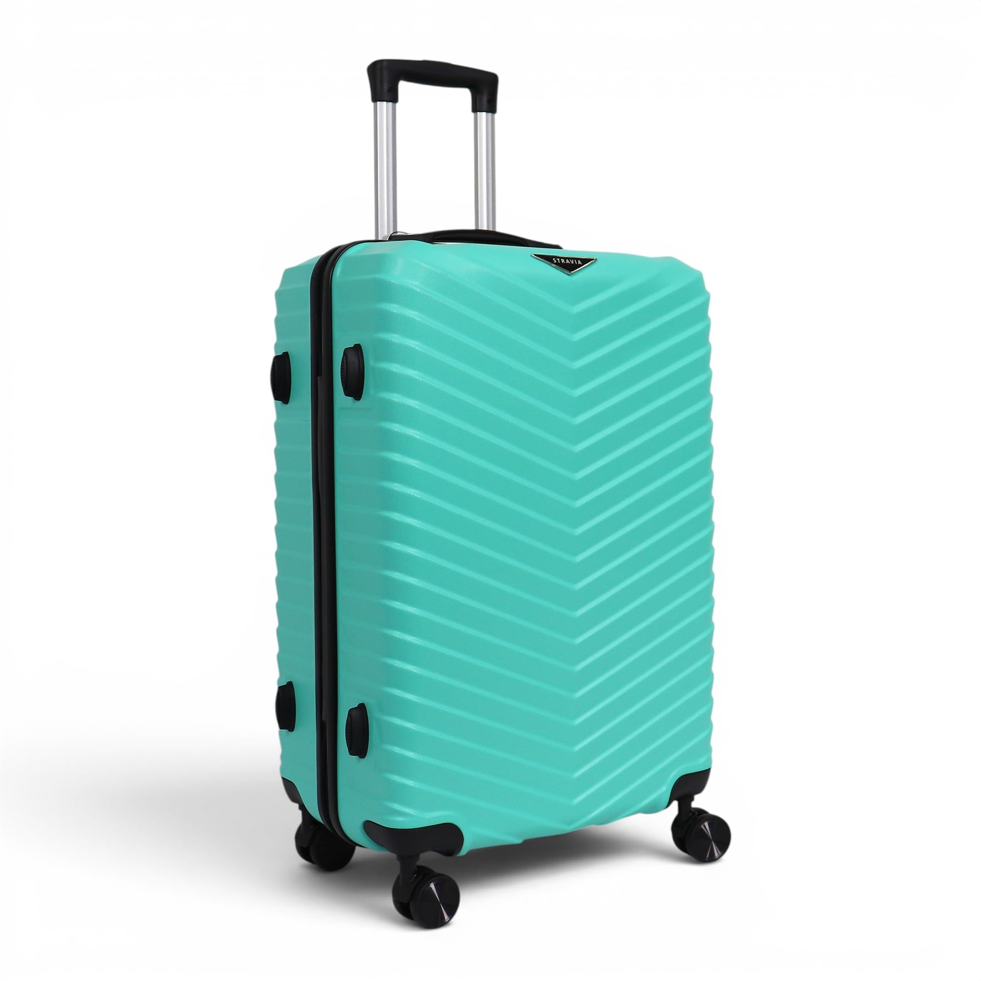 Vic – Valise Moyenne 65 cm – ABS légère et résistante – Bagage Rigide – Serrure à Code sécurisée – 4 Roues Double Ultra fluides – Turquoise – 65 x 44 x 26 cm