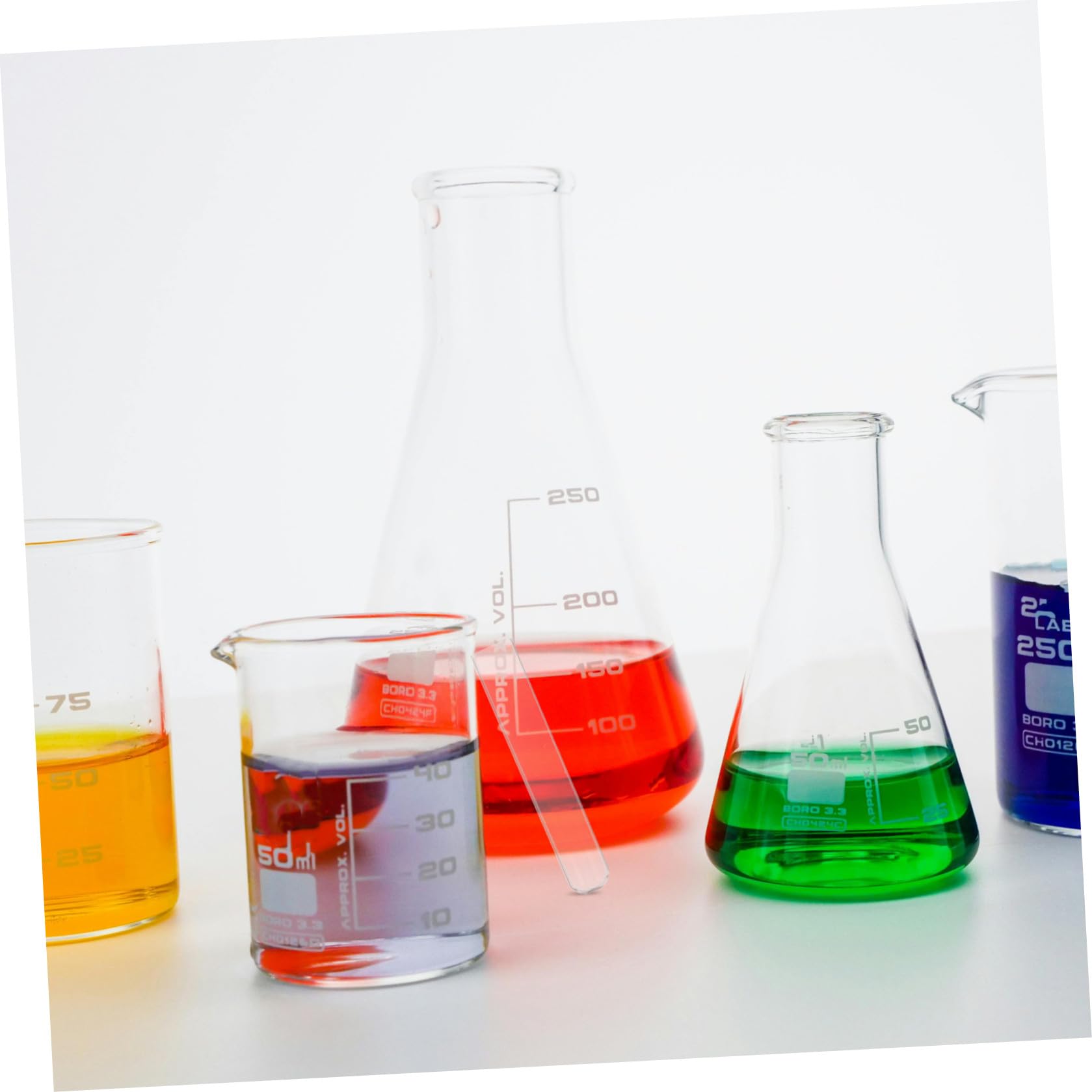 PRETYZOOM 20 Pezzi Provette in Vetro per Laboratorio Bocca Piatta e Fondo Tondo, Alta Trasparenza e Resistenza al Calore per Esperimenti Scientifici Avanzati