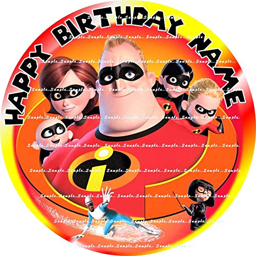 INCREDIBLES Personalized (Round & Rectangle) edible