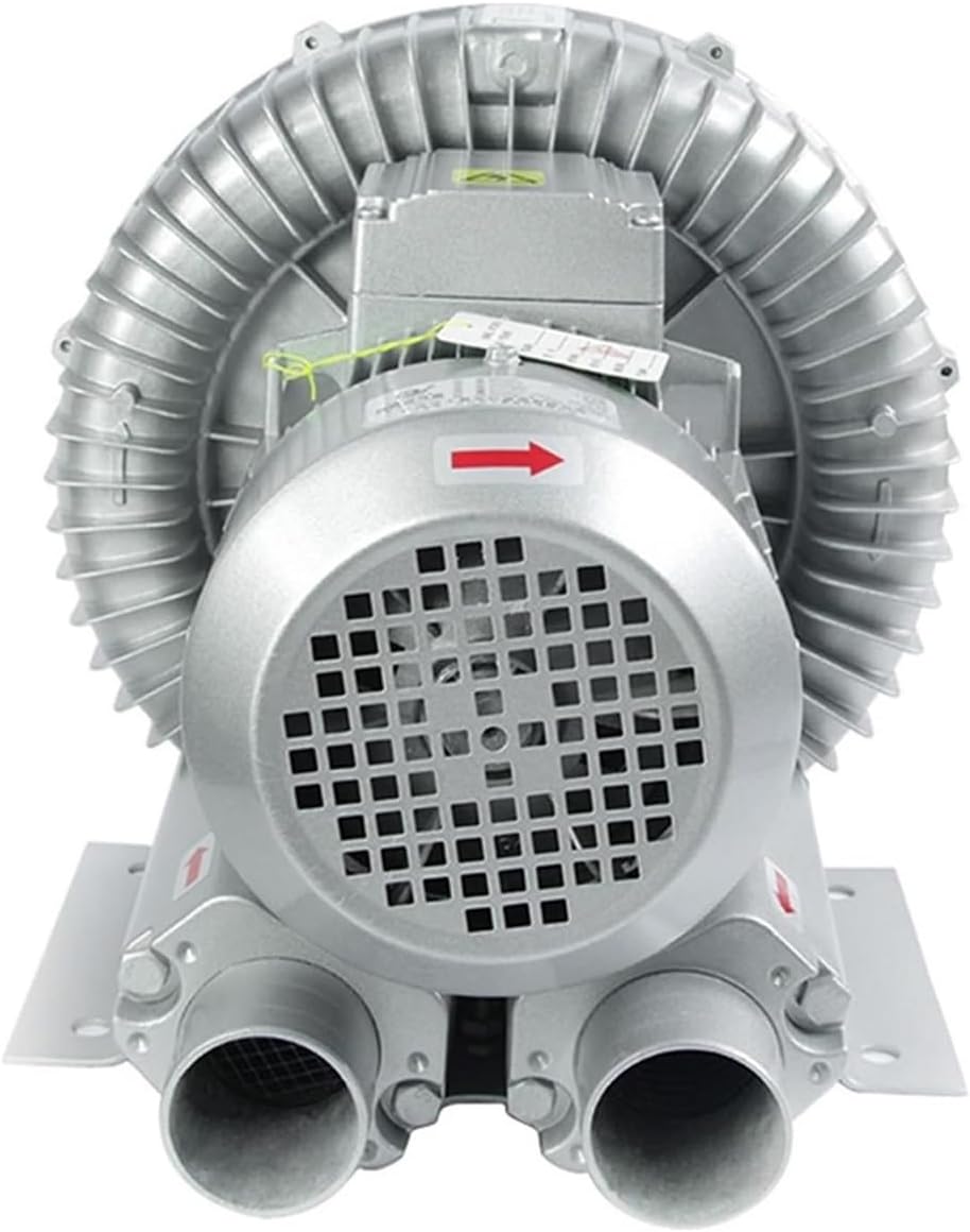 Industrial Vacuum Pump Regenerative Blower Aquaculture Aluminum Alloy Vortex Fan Blower Large Airflow Type Turbine Pond Aeration Ring(370w/0.5HP)