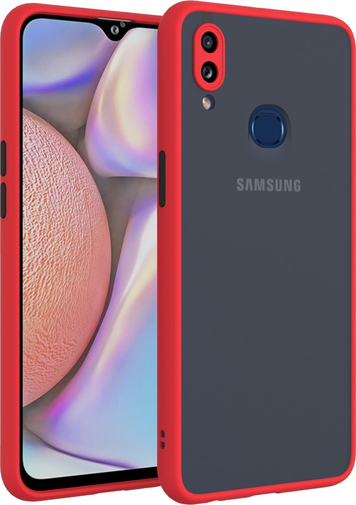 Glasgow Case Cover for Samsung Galaxy M10s Shockproof Back Case Cover (Camera Protection) - Red (B097PPMKW5) Amazon Price History, Amazon Price Tracker