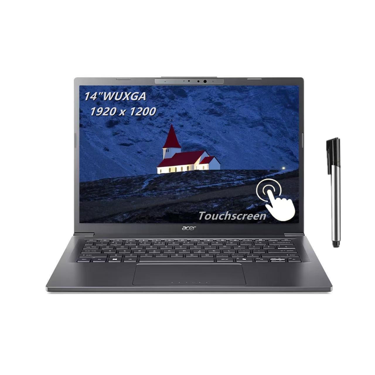 acer Notebook Aspire, tela WUXGA Touch IPS de 14 polegadas, Intel