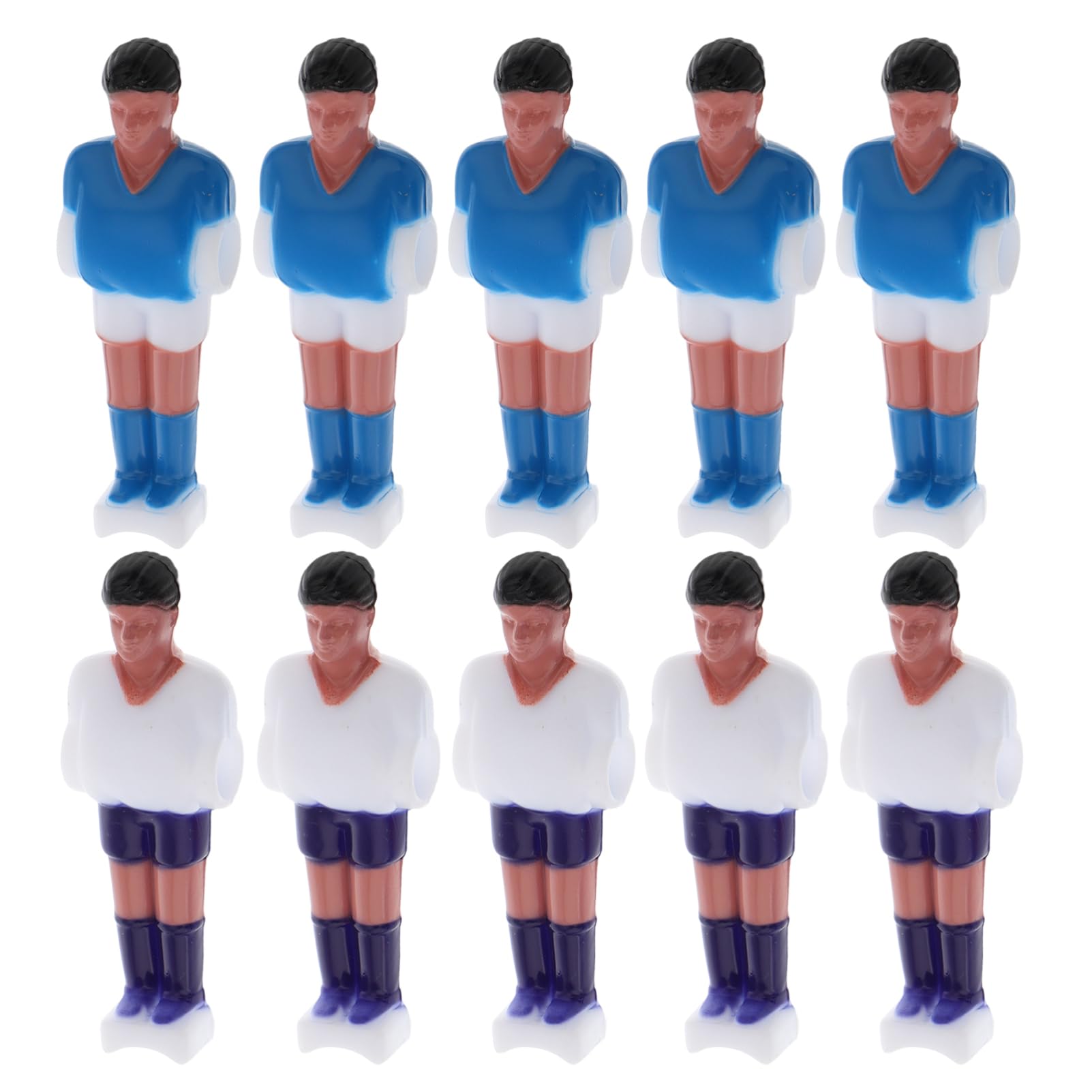 SUPVOX 10pcs Foosball Table Player Dolls Mini Football Players Replacement Enhance Your Game Lifelike Soccer Figures