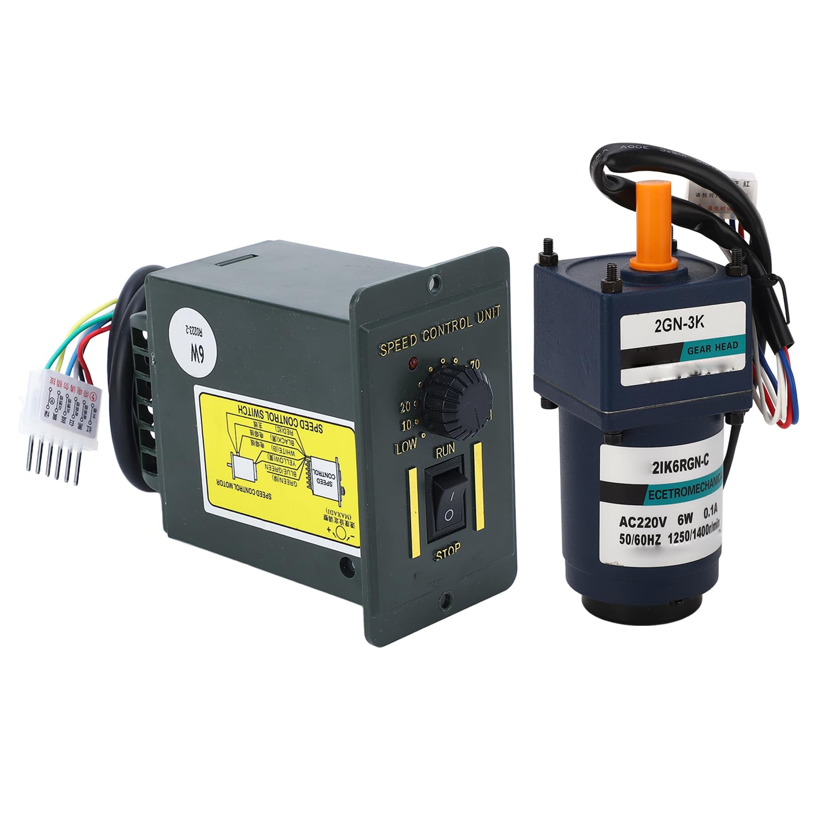 Motorreductor AC220V con Controlador de Velocidad para Ajustes de