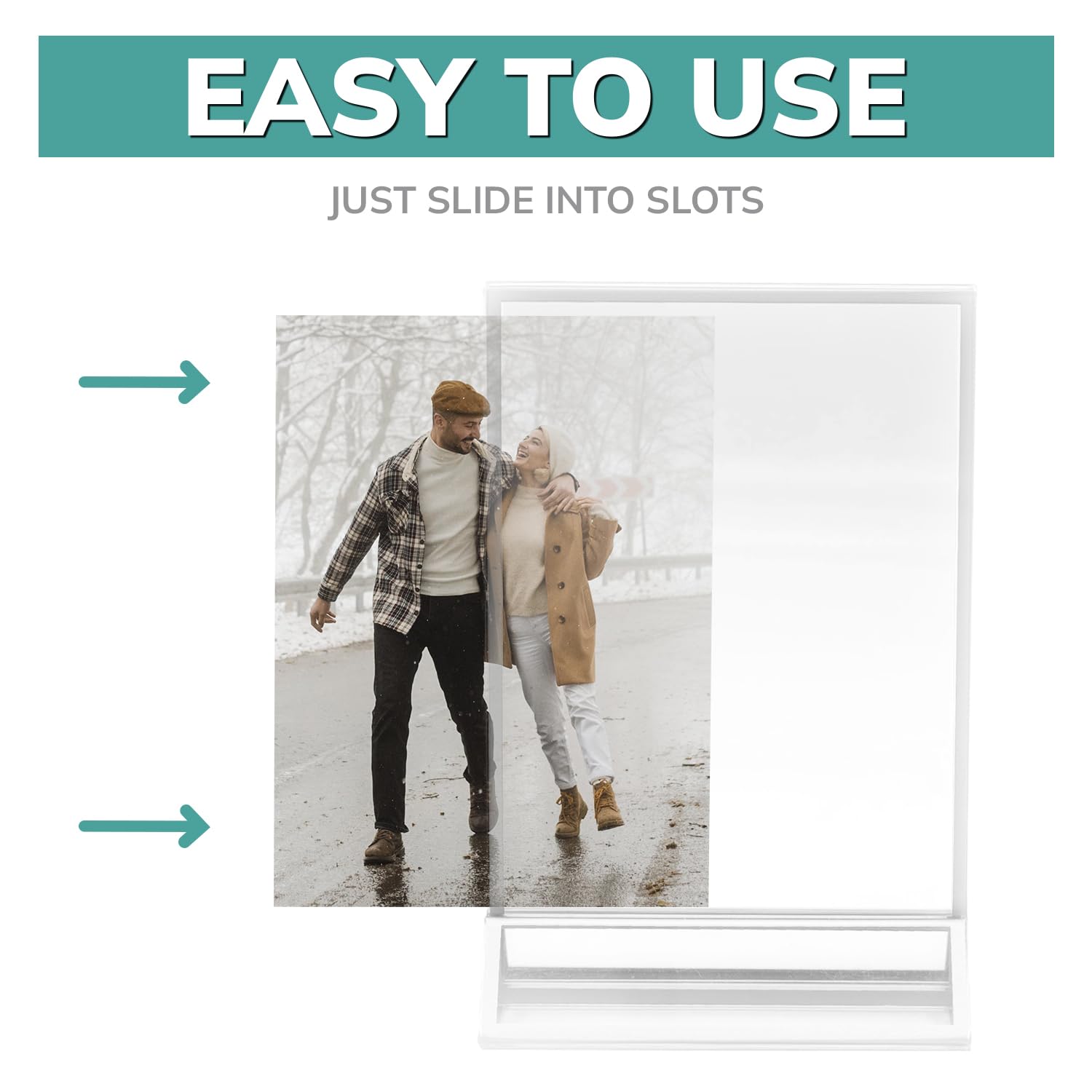 Amazon.co.jp: フォトブースフレーム - 5 x 7インチ 耐久性 クリスタル