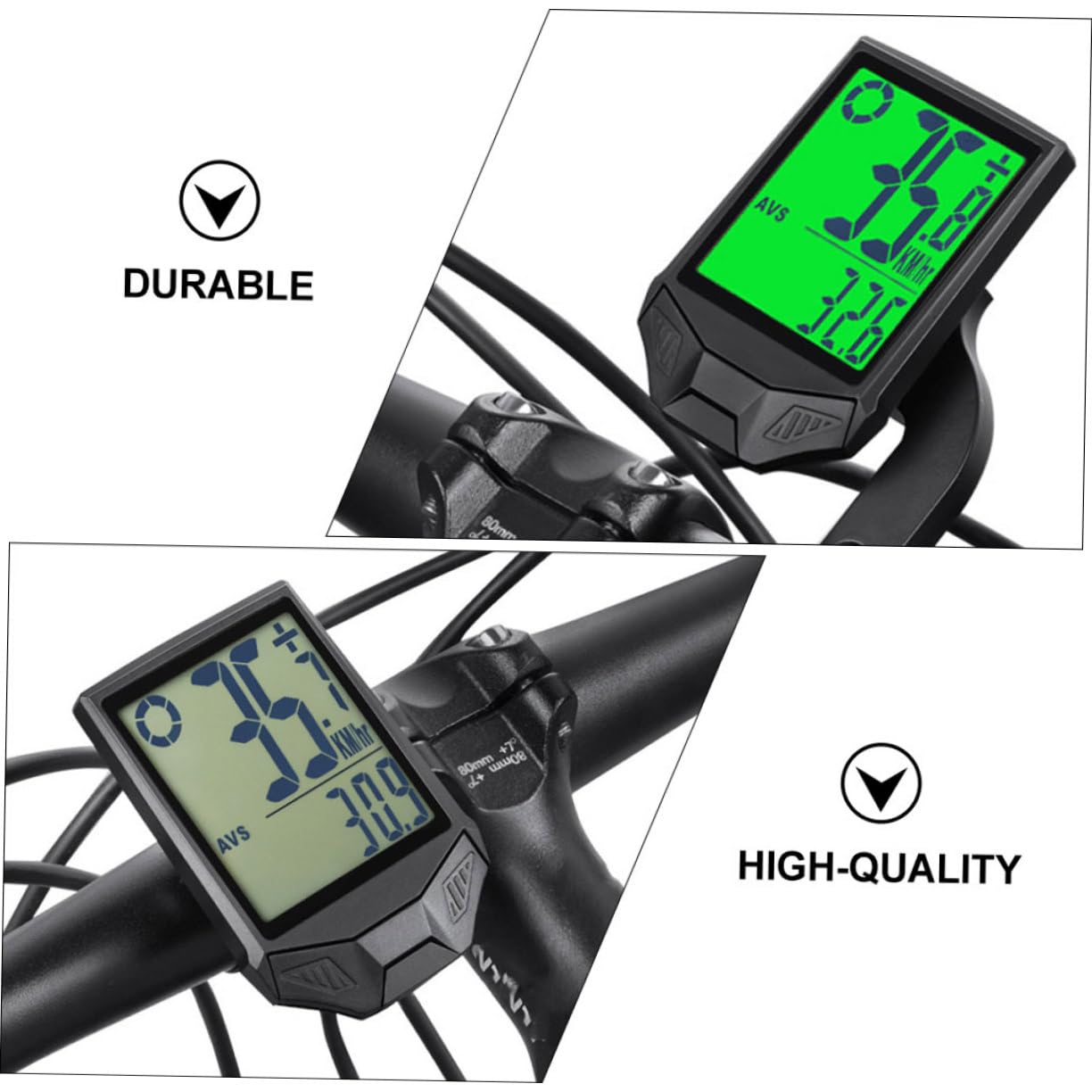 BESPORTBLE 1pezzi Contachilometri Per Retroilluminazione Odometro Wireless Per Ciclisti Condizioni Meteorologiche