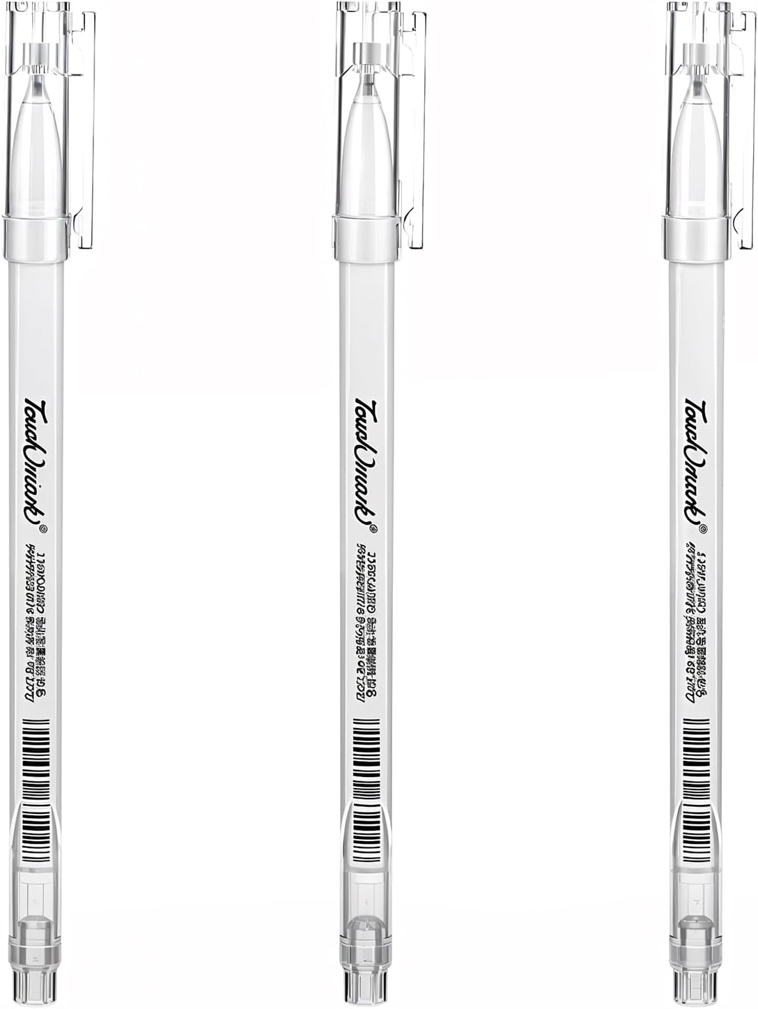 White Gel Pens, 3 Pack 1.0mm White Ink Pen for Art White Gel Pens for Black Paper White Pens White Drawing Pens White Gel Pens for Artists Sketching Illustration Card Making Coloring